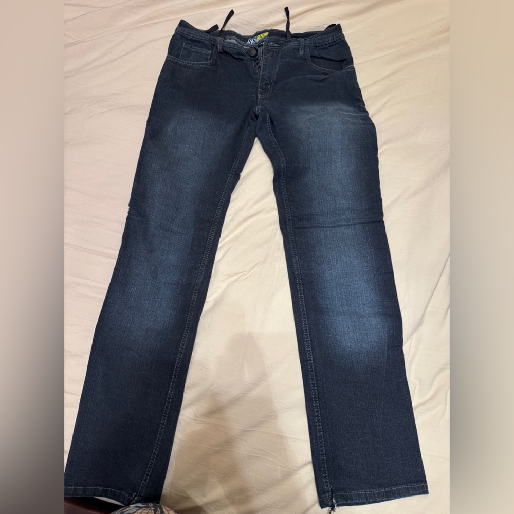 Dark Blue Motorcycle Kevlar Jeans